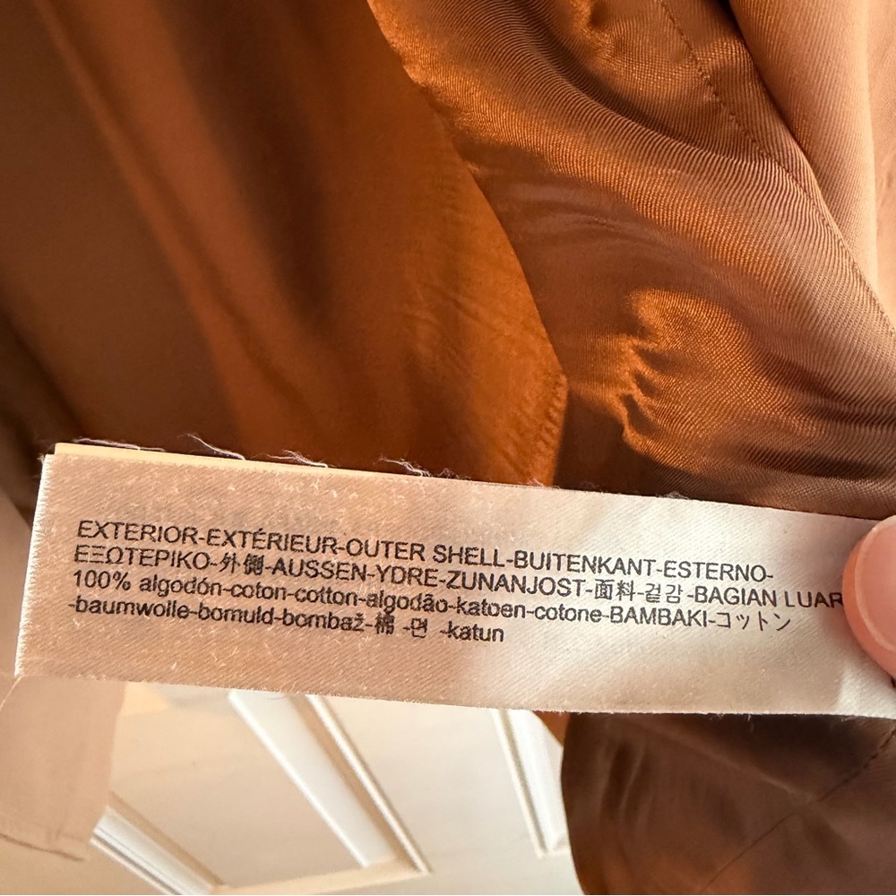 Massimo Dutti Beige Trench Coat No Belt - Picture 7 of 7